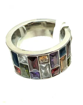 ANILLOS GRANDES DECORADOS CON GRAN COLORIDO