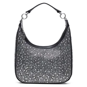 Bolso de hombro con strass