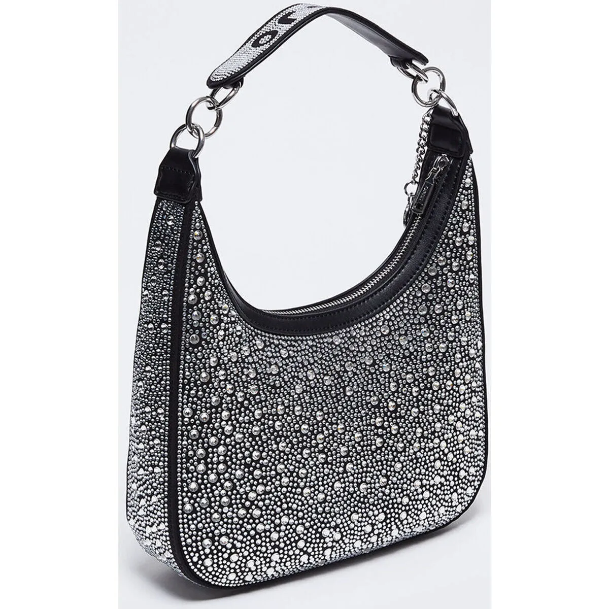 Bolso de hombro con strass