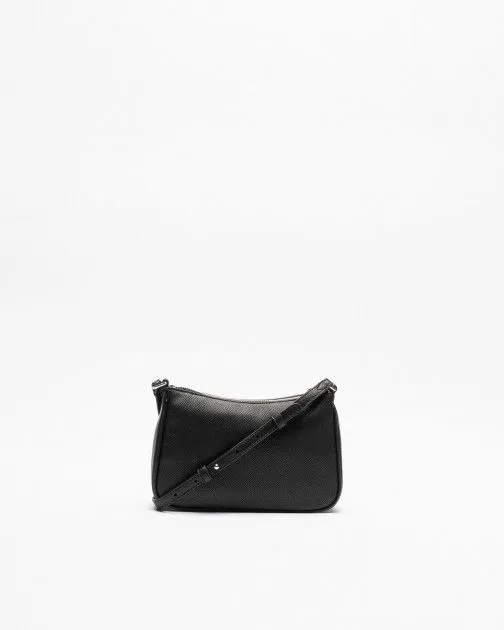 Bolso de hombro Karl Lagerfeld RSG Metal SM Zip CB Negro