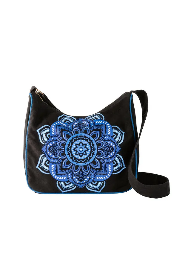 Bolso de hombro Negro-azul real