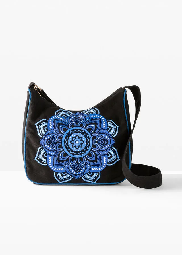 Bolso de hombro Negro-azul real