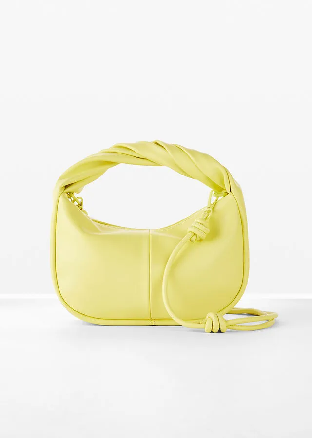 Bolso de mano Amarillo suave