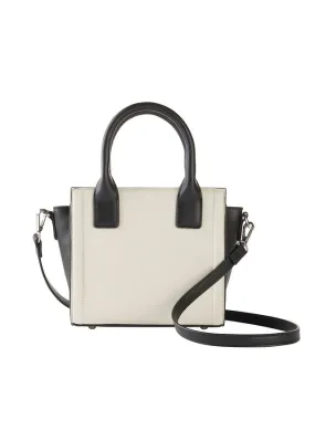 Bolso de mano Negro-crema