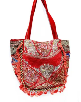 BOLSOS ROJOS DE TELAS VISTOSAS Y GRANDES IDEALES PARA EL VERANO