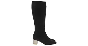 Botas Altas Alaïa en Ante Negro 