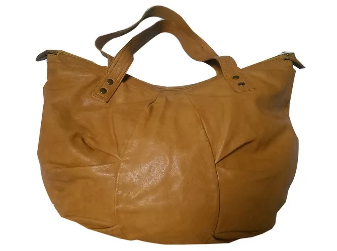 Brontibay Bolsos de mano Mostaza 