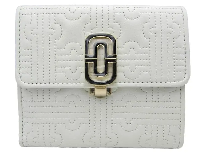 Bulgari Cartera de cuero para mujer Bvlgari Parentesi 31544 Blanco 