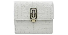 Bulgari Cartera de cuero para mujer Bvlgari Parentesi 31544 Blanco 