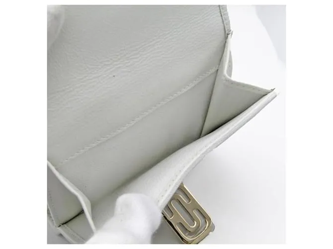 Bulgari Cartera de cuero para mujer Bvlgari Parentesi 31544 Blanco 