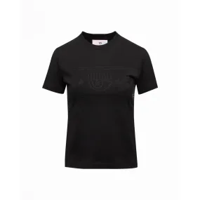 camiseta slim fit Chiara Ferragni 74CBHG02 Negro