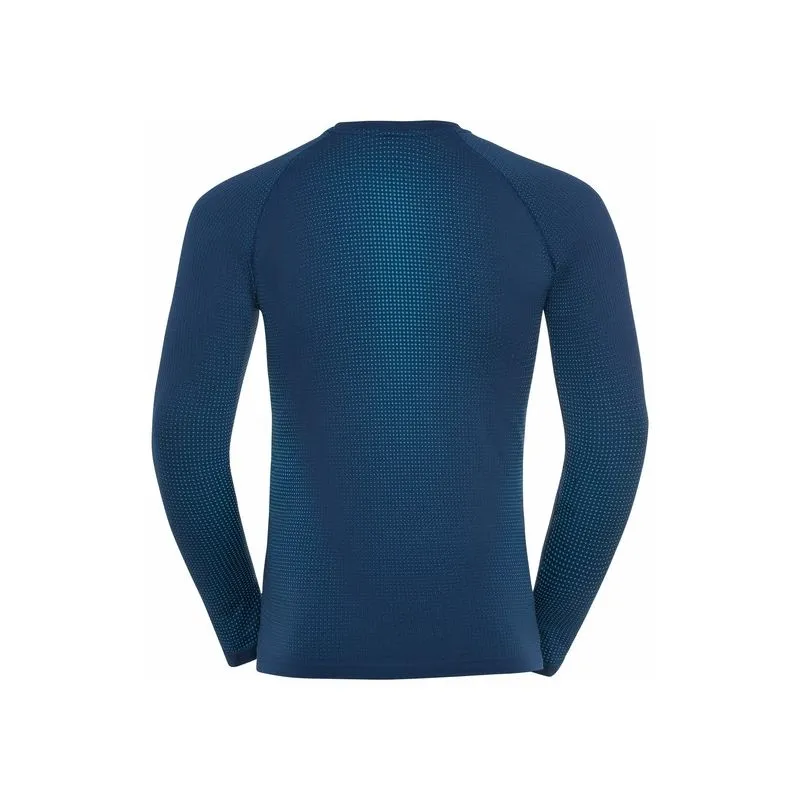 Camiseta técnica de manga larga Odlo PERFORMANCE WARM ECO (estate Blue - Atomic Blue) Hombre