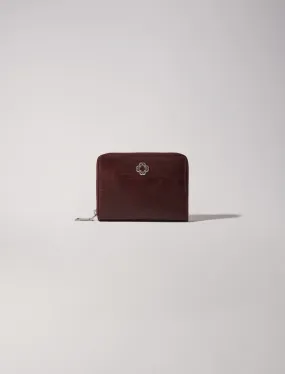 Cartera de cuero agrietado