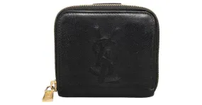 Cartera de cuero bifold Yves Saint Laurent GUE568985 en muy buen estado Negro 