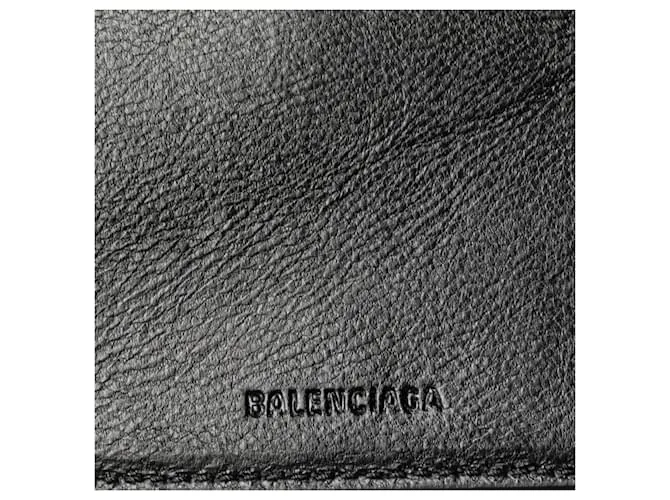 Cartera de cuero negro Balenciaga Neo Classic 