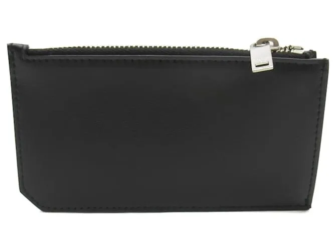 Cartera de cuero negro Saint Laurent 