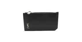 Cartera de cuero negro Saint Laurent 