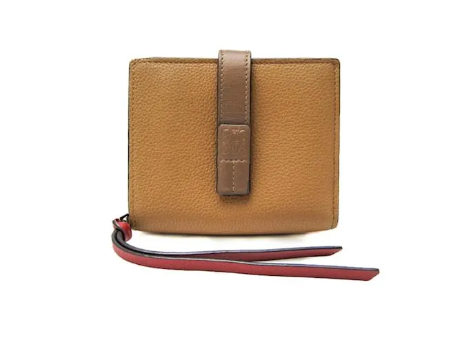 Cartera de cuero para mujeres Loewe C660Z41X01 Castaño Burdeos 