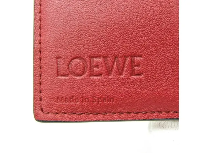 Cartera de cuero para mujeres Loewe C660Z41X01 Castaño Burdeos 