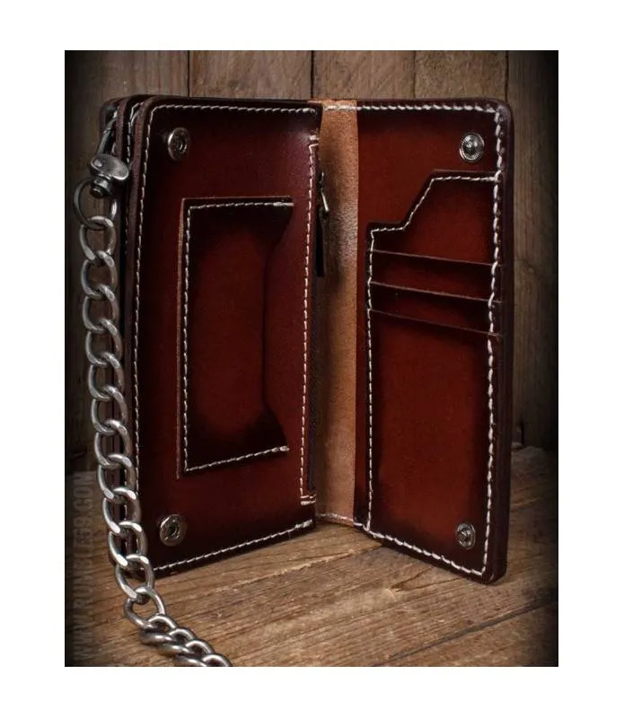 Cartera de cuero "The King" / Leather Wallet (Sunburst Handmade) - Rumble59 RUM280B