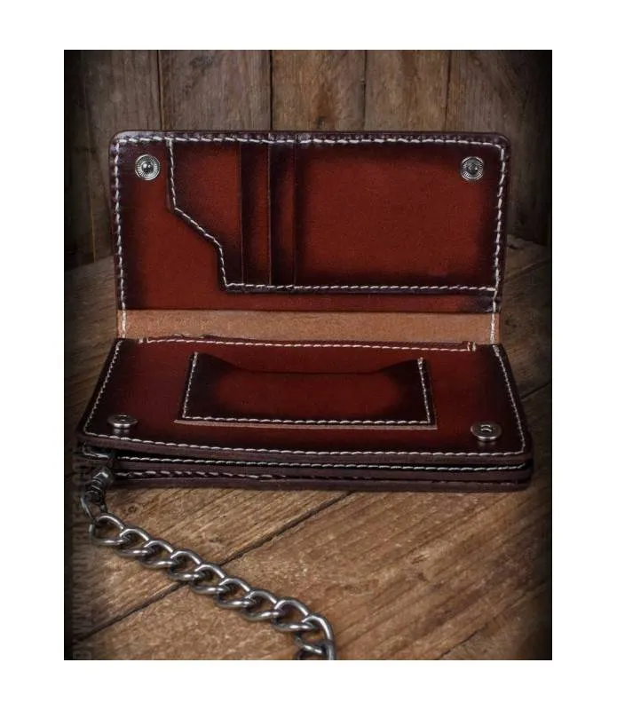 Cartera de cuero "The King" / Leather Wallet (Sunburst Handmade) - Rumble59 RUM280B