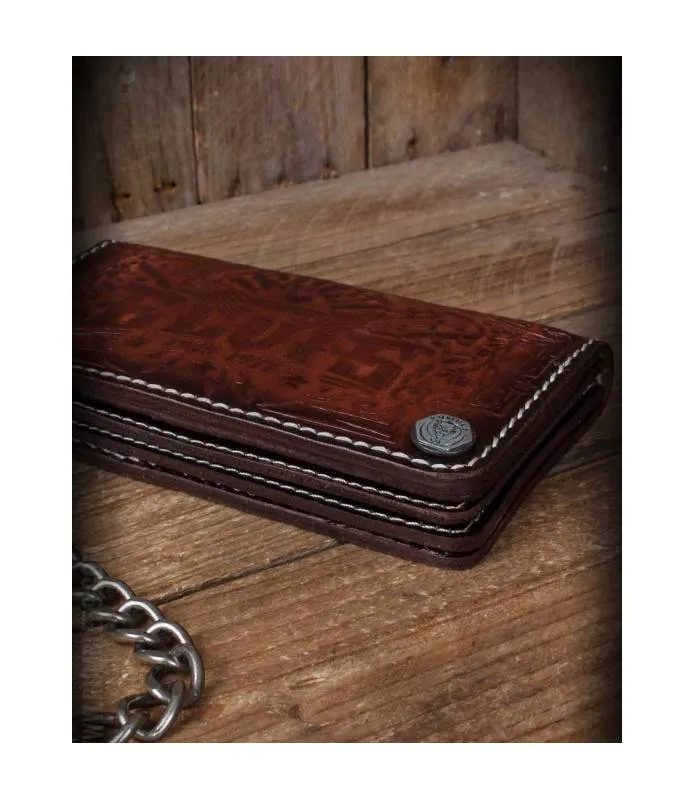 Cartera de cuero "The King" / Leather Wallet (Sunburst Handmade) - Rumble59 RUM280B