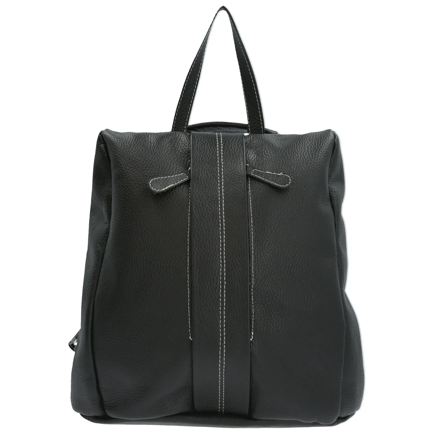 Cartera Mochila Cuero Mujer Lecce Back Negro Hush Puppies