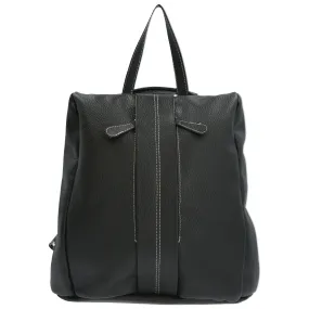 Cartera Mochila Cuero Mujer Lecce Back Negro Hush Puppies