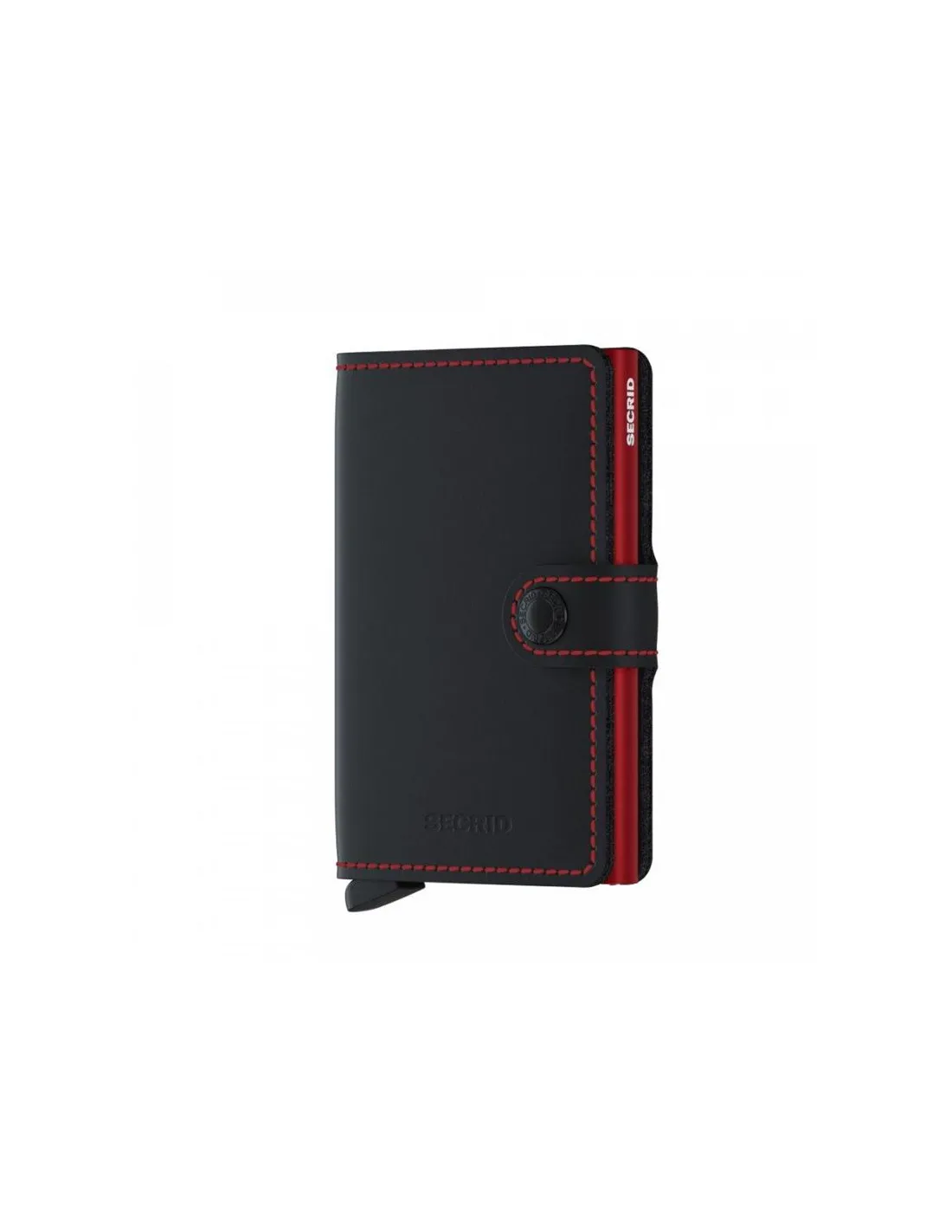 Cartera Secrid Miniwallet Matte Black & Red