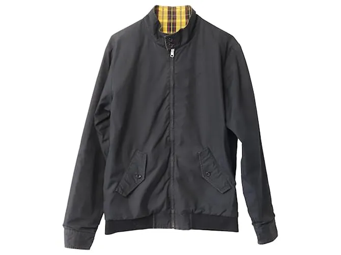 Chaqueta Harrington Supreme Reversible en Algodón Negro 