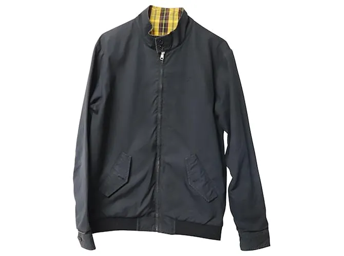 Chaqueta Harrington Supreme Reversible en Algodón Negro 