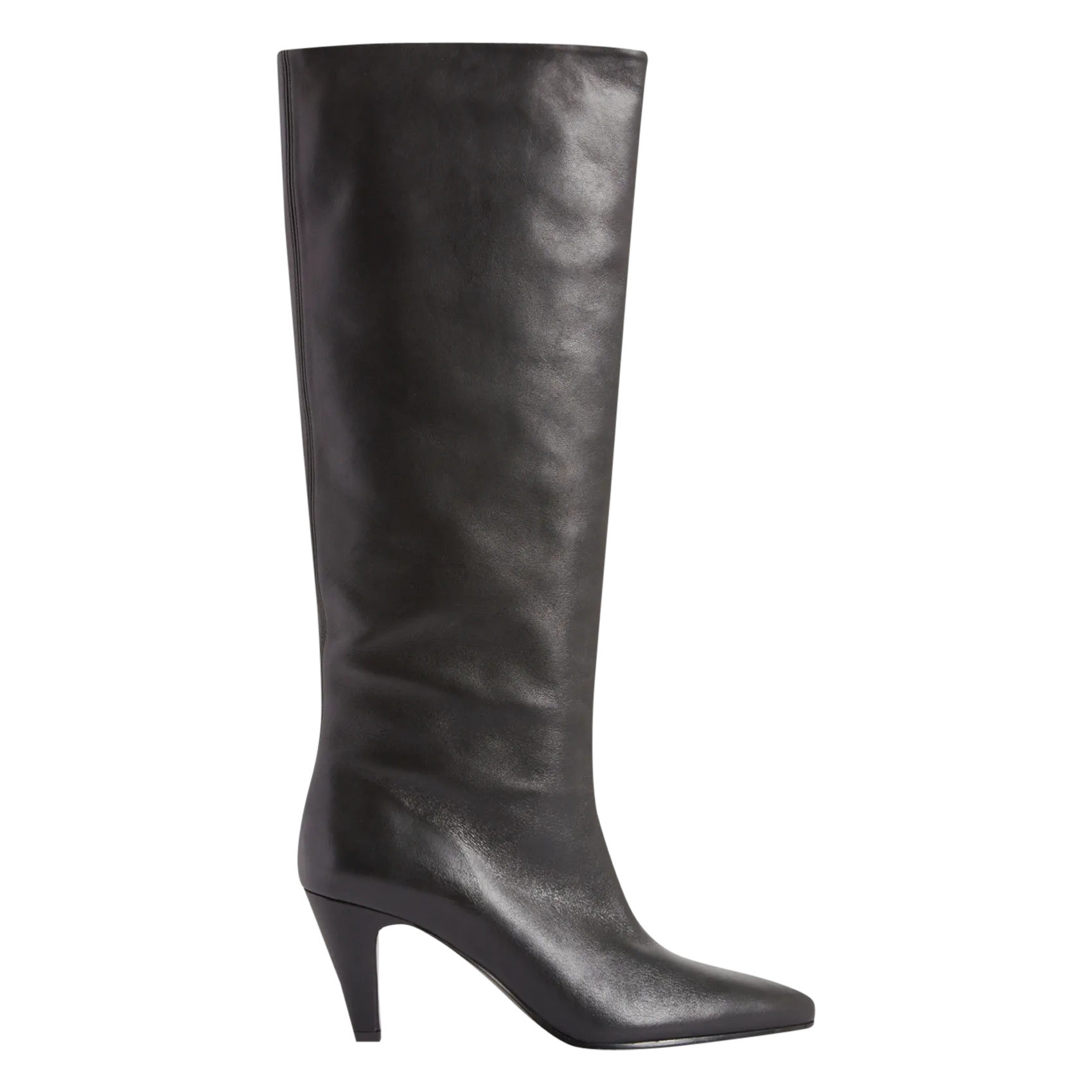 CLAUDIE PIERLOT Botas altas de piel vaqueta en negro