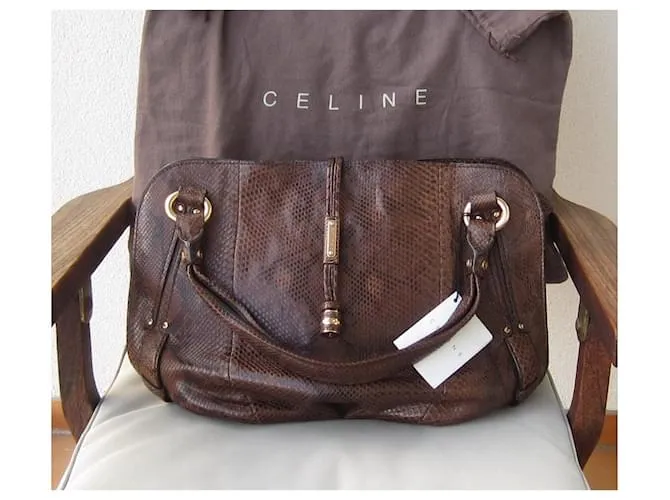 Céline Bolsos de mano Chocolate 