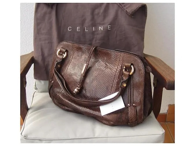 Céline Bolsos de mano Chocolate 