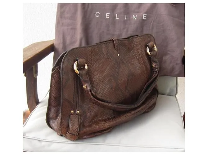 Céline Bolsos de mano Chocolate 