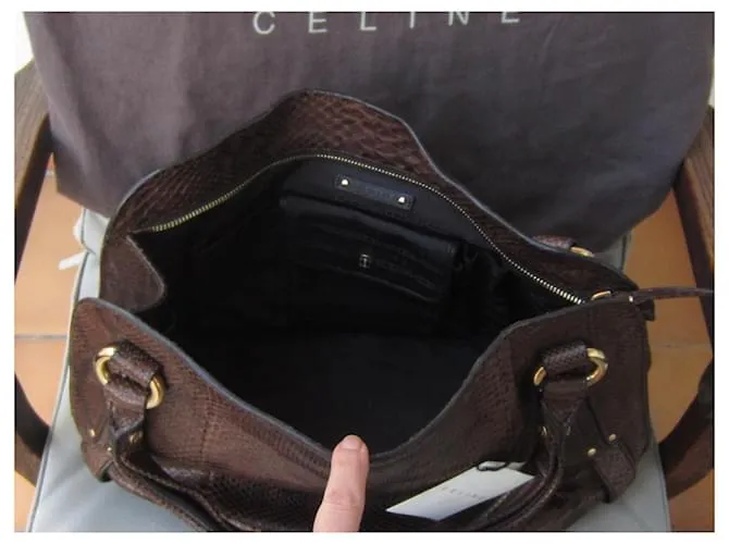 Céline Bolsos de mano Chocolate 