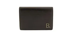 Everyday Cartera de cuero negro plegable Balenciaga 