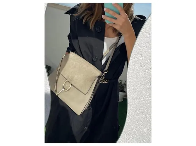 Faye Chloé Bolsos de mano Beige 