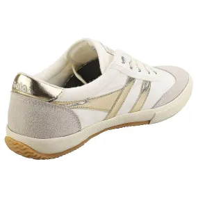 Gola Badminton Mujeres Entrenadores Casuales en Oro Blanco