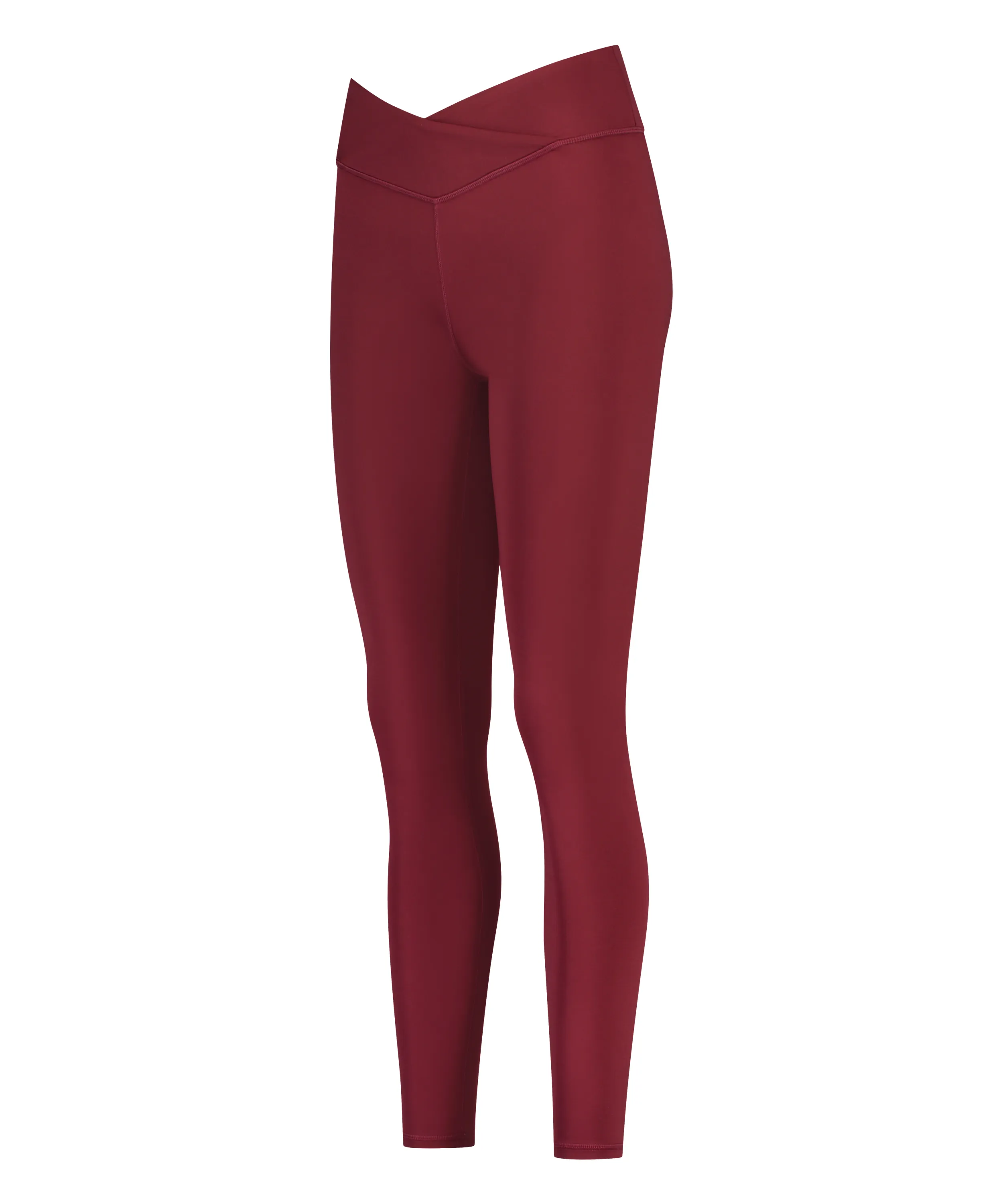 HKMX Leggings cruzados de talle alto - Rojo