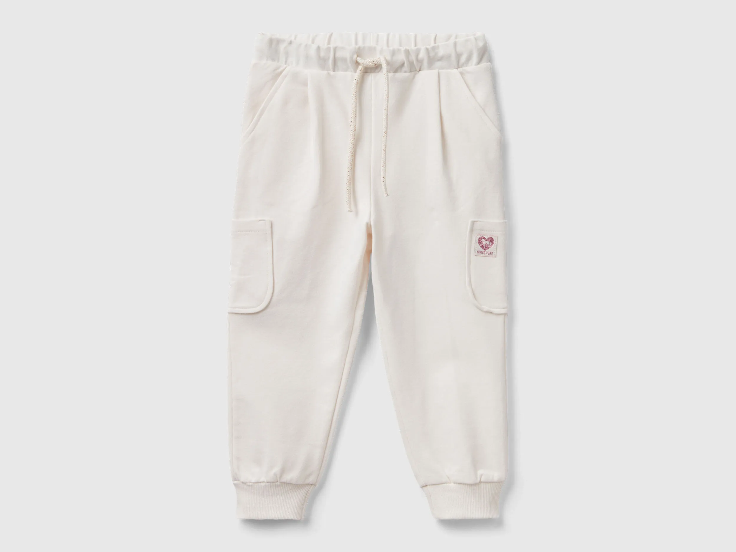 Joggers de felpa de algodón orgánico elástico