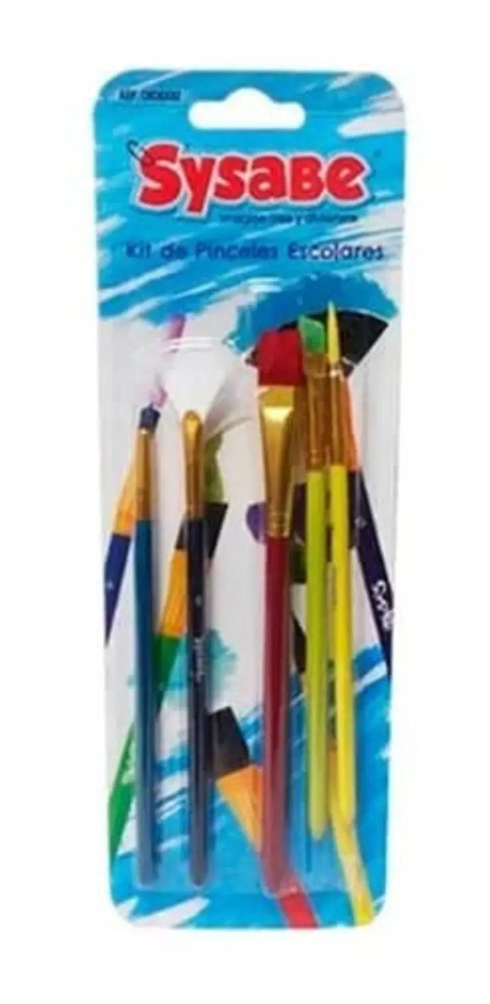 Kit de 5 pinceles escolares