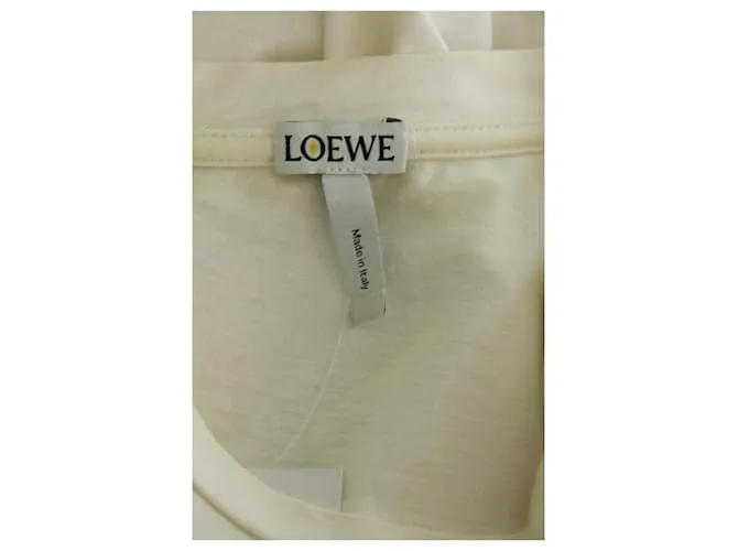 Loewe Camisetas de algodón Blanco 