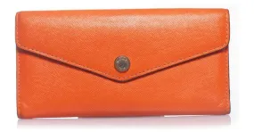 Michael Kors, cartera de cuero naranja 