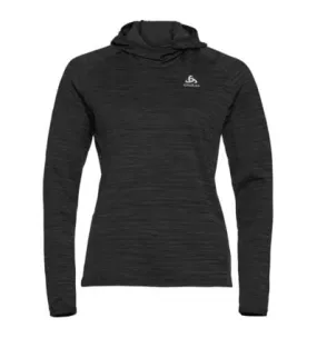 Mujer Odlo Jersey Run Easy Warm (negro Melange)