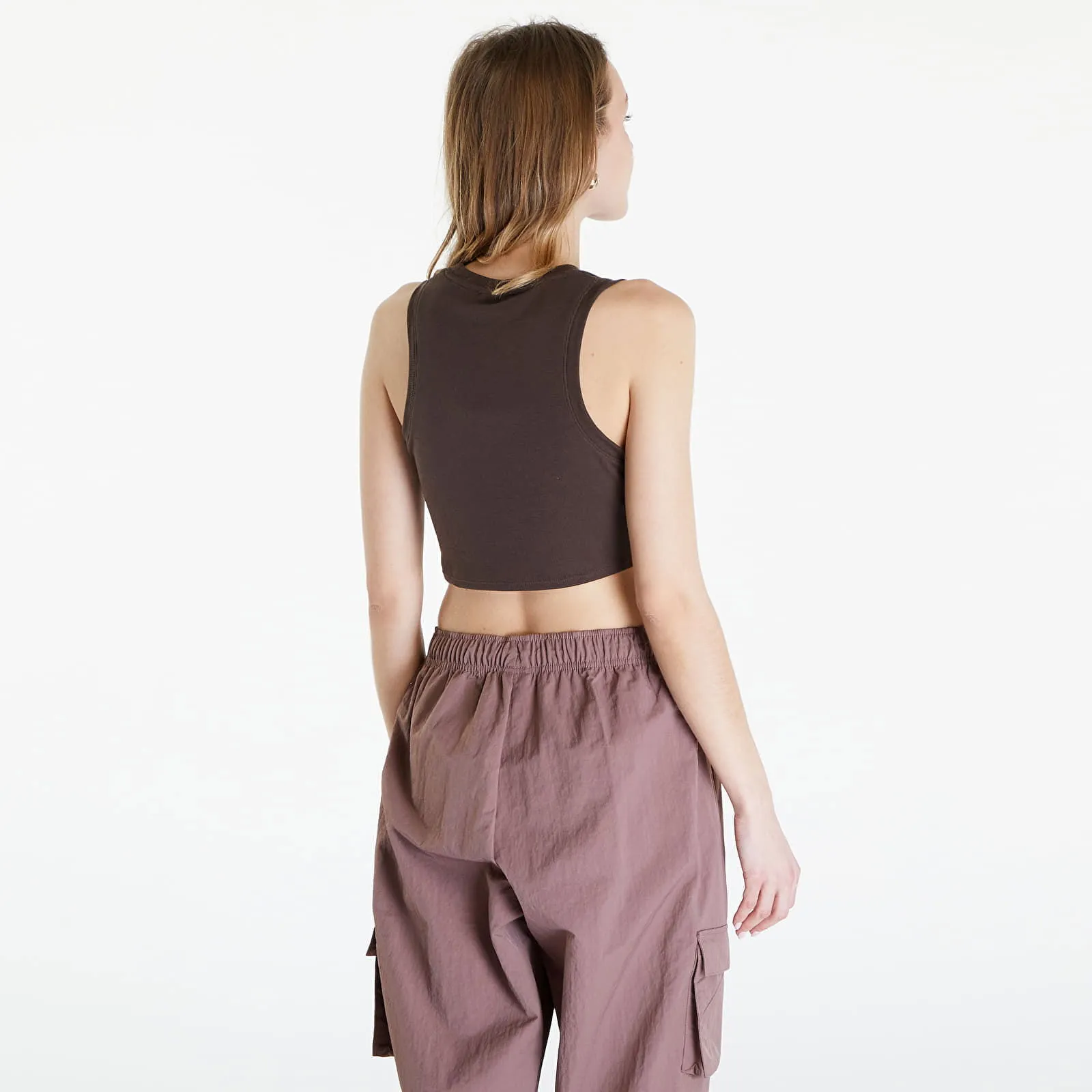 Nike Sportswear Essentials Ribbed Cropped Tank Baroque Brown/ Sail