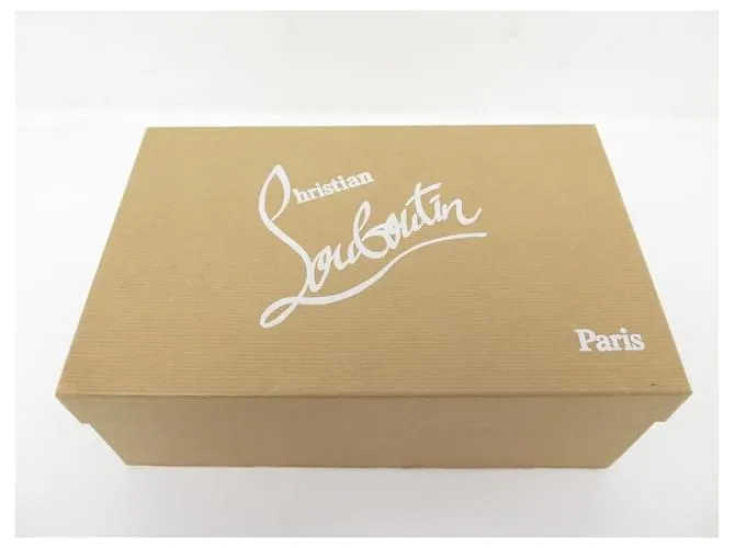 NUEVOS ZAPATOS CHRISTIAN LOUBOUTIN DRUIDE SPIKE SANDALIAS 38.5 los zapatos de cuero Dorado 