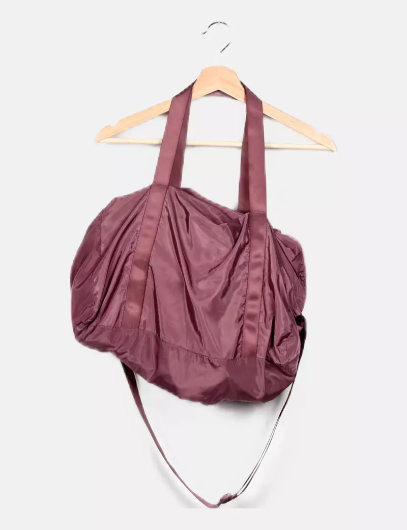 Oysho Bolso de viaje morado casual