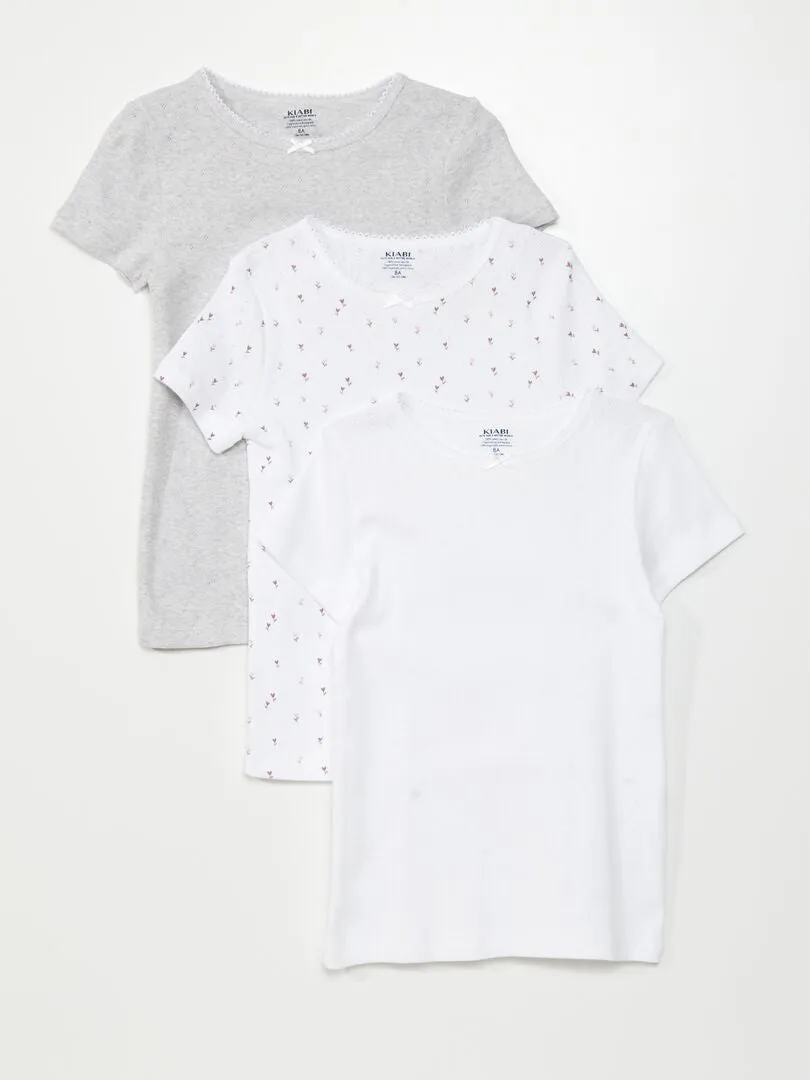 Pack de 3 camisetas - BLANCO