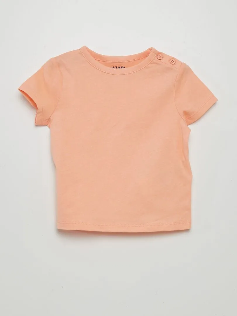 Pack de 4 camisetas lisas - NARANJA